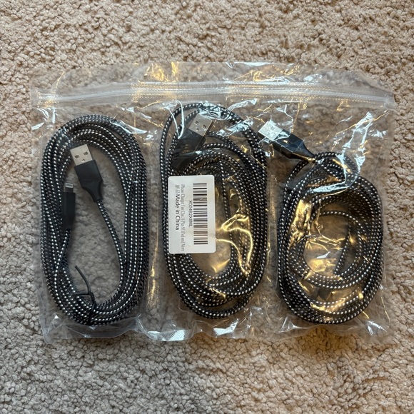 iPhone Lightning USB/USC-C Charging Cable Set (7 total chargers) - Picture 2 of 4